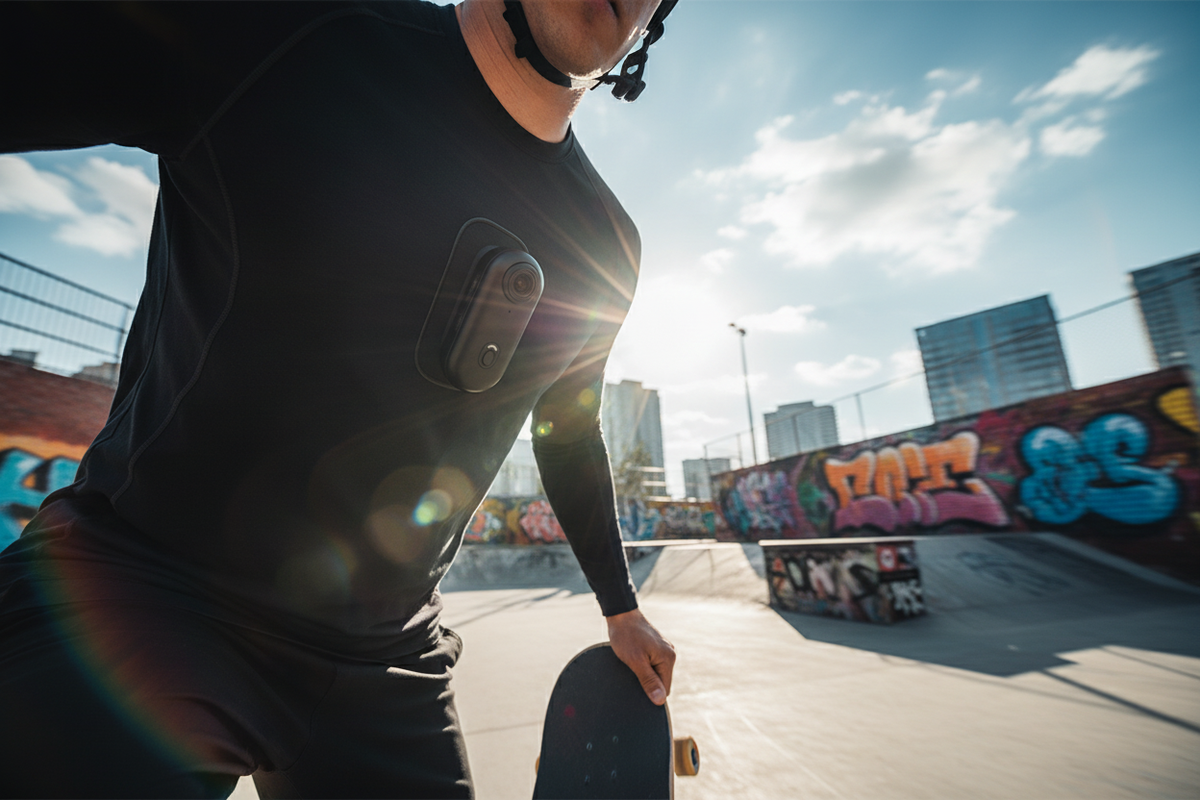 POV Camera Urban Skateboarding